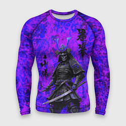 Рашгард мужской Призрак самурай - неоновые краски, цвет: 3D-принт