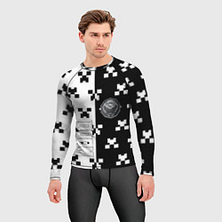 Рашгард мужской Doom x minecraft pattern, цвет: 3D-принт — фото 2