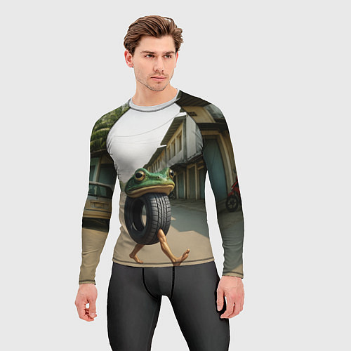 Мужской рашгард Бонека Амбалабу мем / 3D-принт – фото 3