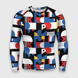 Рашгард мужской Геометрия букв, цвет: 3D-принт