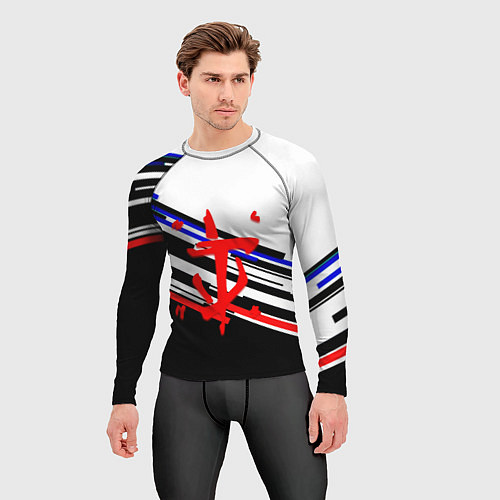 Мужской рашгард Doom line color / 3D-принт – фото 3