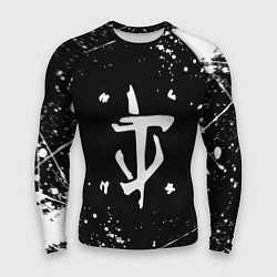 Мужской рашгард Doom краски белые