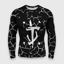 Рашгард мужской Doom трещины текстура, цвет: 3D-принт