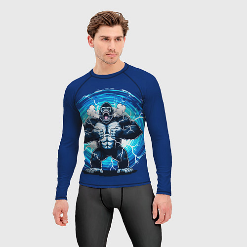 Мужской рашгард Горилла показывает свою силу / 3D-принт – фото 3