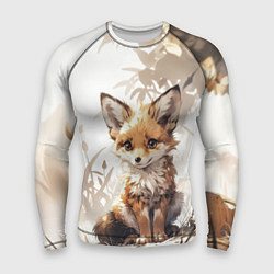 Рашгард мужской Юный лисёнок, цвет: 3D-принт