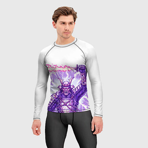 Мужской рашгард Нападение самурая / 3D-принт – фото 3