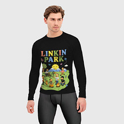 Рашгард мужской Linkin Park, мультяшный стиль, цвет: 3D-принт — фото 2