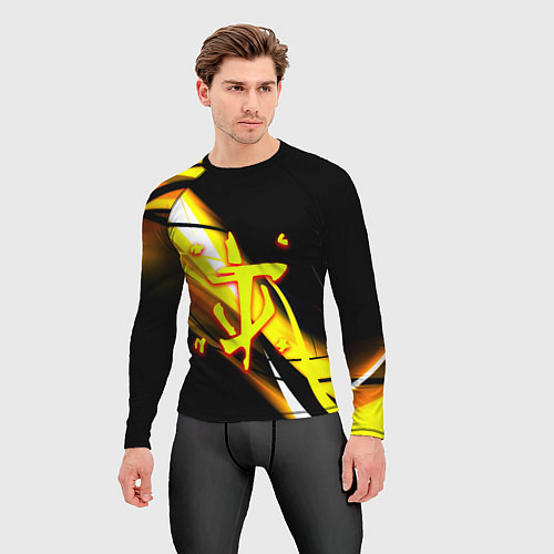 Мужской рашгард Doom геометрия из полос / 3D-принт – фото 3