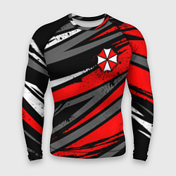 Рашгард мужской Umbrella - red lines, цвет: 3D-принт