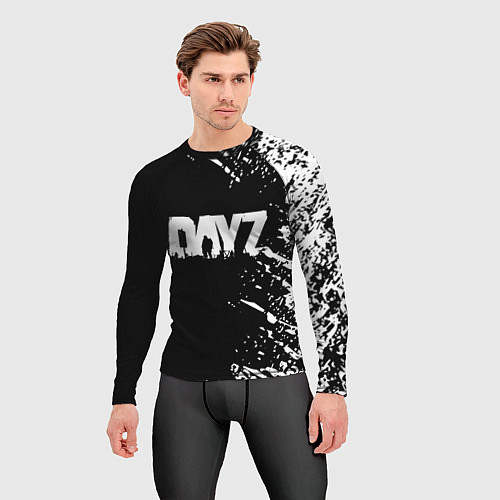 Мужской рашгард Dayz брызги красок / 3D-принт – фото 3