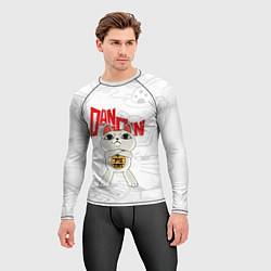 Рашгард мужской Dandadan - манеки неко, цвет: 3D-принт — фото 2