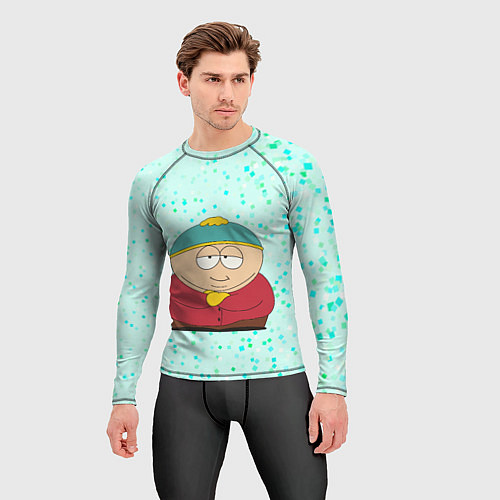 Мужской рашгард Эрик Картман довольный / 3D-принт – фото 3