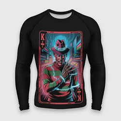 Мужской рашгард Кибер Фредди Крюгер в Неоновом городе