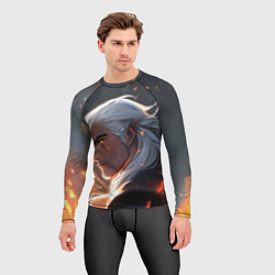 Рашгард мужской Ведьмак в аниме стиле, цвет: 3D-принт — фото 2