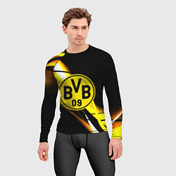Рашгард мужской Borussia спортивная геометрия, цвет: 3D-принт — фото 2