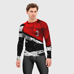 Рашгард мужской ФК Милан - потертости, цвет: 3D-принт — фото 2