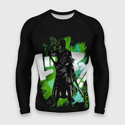 Рашгард мужской One Piece силуэт Ророноа Зоро, цвет: 3D-принт