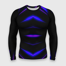 Рашгард мужской Color black neon stripes, цвет: 3D-принт