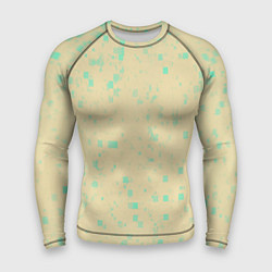 Рашгард мужской Color beige turquoise, цвет: 3D-принт
