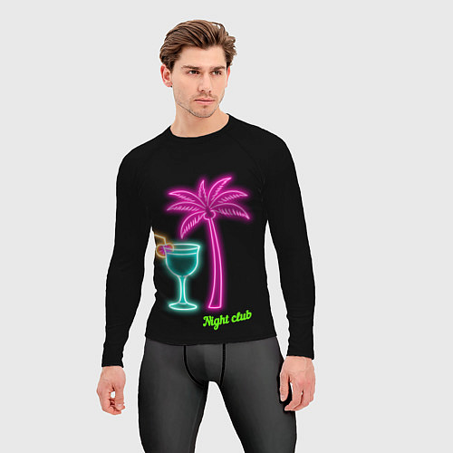 Мужской рашгард Night club / 3D-принт – фото 3