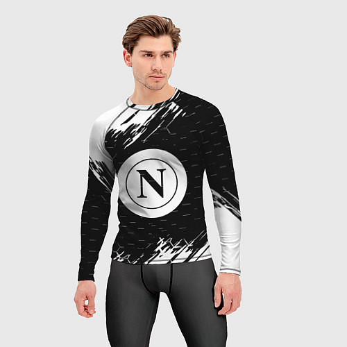 Мужской рашгард Napoli краски соты текстура / 3D-принт – фото 3