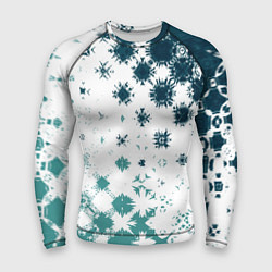 Рашгард мужской Узорчатые пятна по диагонали, цвет: 3D-принт