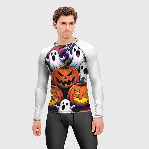 Мужской рашгард Happy Halloween 25 / 3D-принт – фото 3