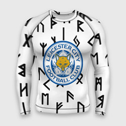 Рашгард мужской Лестер сити символы митстические, цвет: 3D-принт