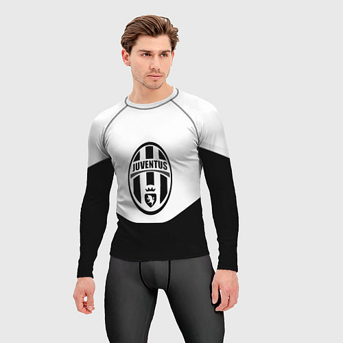 Мужской рашгард Juventus полосы / 3D-принт – фото 3