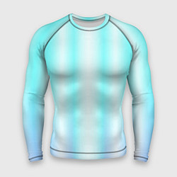 Рашгард мужской Neon white blue lines, цвет: 3D-принт