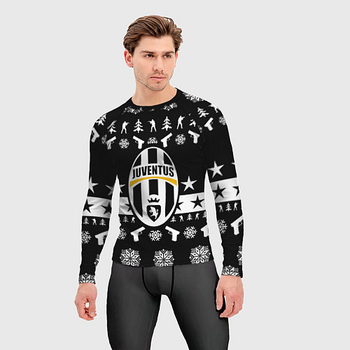 Мужской рашгард Juventus cs go winter / 3D-принт – фото 3