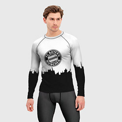 Рашгард мужской Bayern Mnchen пиксели, цвет: 3D-принт — фото 2