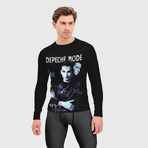 Мужской рашгард Dave Gahan Depeche Mode rose / 3D-принт – фото 3