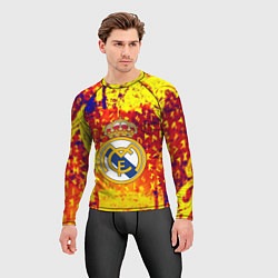 Рашгард мужской Реал Мадрид символы краска, цвет: 3D-принт — фото 2