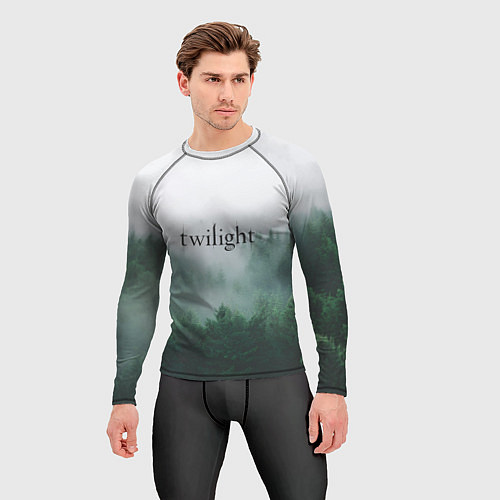 Мужской рашгард Twilight forest / 3D-принт – фото 3