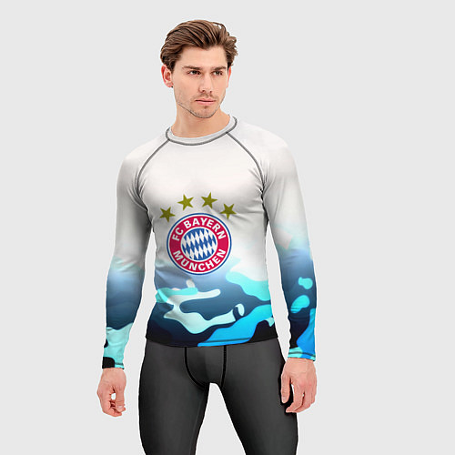 Мужской рашгард Бавария Мюнхен камуфляж / 3D-принт – фото 3