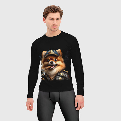 Мужской рашгард Гламурный чау-чау / 3D-принт – фото 3