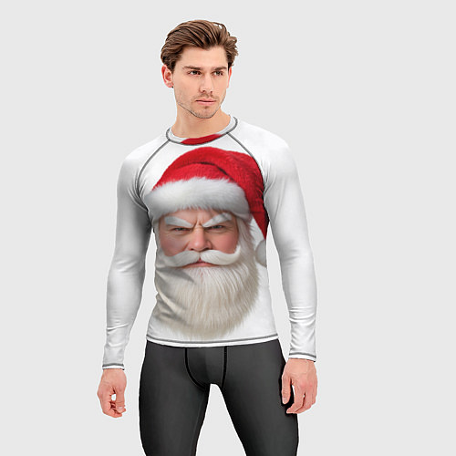 Мужской рашгард Лицо санты / 3D-принт – фото 3