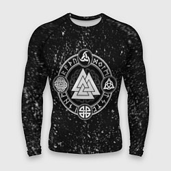 Рашгард мужской Валькнут и символы в круге, цвет: 3D-принт