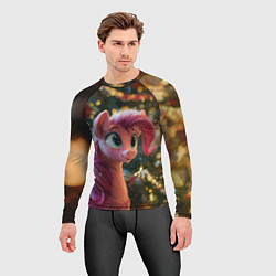 Рашгард мужской Милая лошадка с розовой гривой, цвет: 3D-принт — фото 2