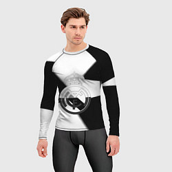 Рашгард мужской Реал Мадрид геометрия полосы, цвет: 3D-принт — фото 2