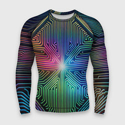 Мужской рашгард Линейная графика