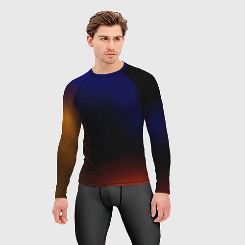 Мужской рашгард Color black red blue / 3D-принт – фото 3
