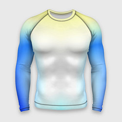 Рашгард мужской Color yellow blue white, цвет: 3D-принт