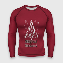 Рашгард мужской Рождество в Хогвартс, цвет: 3D-принт