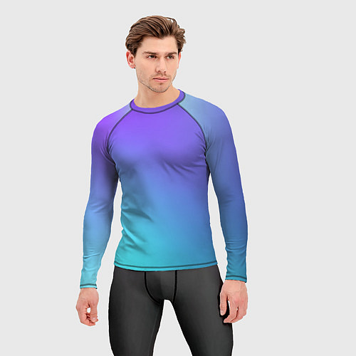 Мужской рашгард Color multi-colored gradient / 3D-принт – фото 3