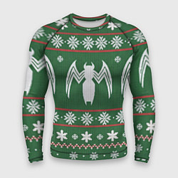 Мужской рашгард Рождественский свитер Венома