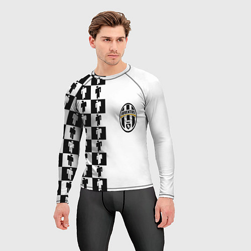 Мужской рашгард Ювентус паттерн люди / 3D-принт – фото 3