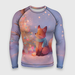 Рашгард мужской Лисичка Новый год, цвет: 3D-принт