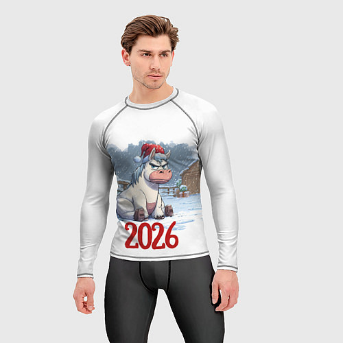 Мужской рашгард Сердитая лошадь 2026 / 3D-принт – фото 3